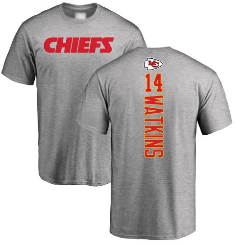Men Kansas City Chiefs #14 Watkins Sammy Ash Backer T-Shirt